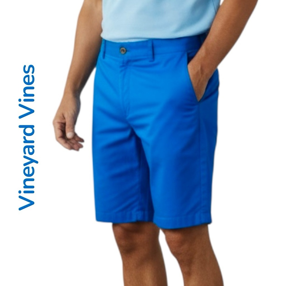 Vineyard Vines Shorts Blue Flat Front Pockets Men’s Size 32